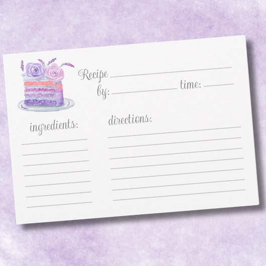 Waterverf Roze Lavendel Cake Recept