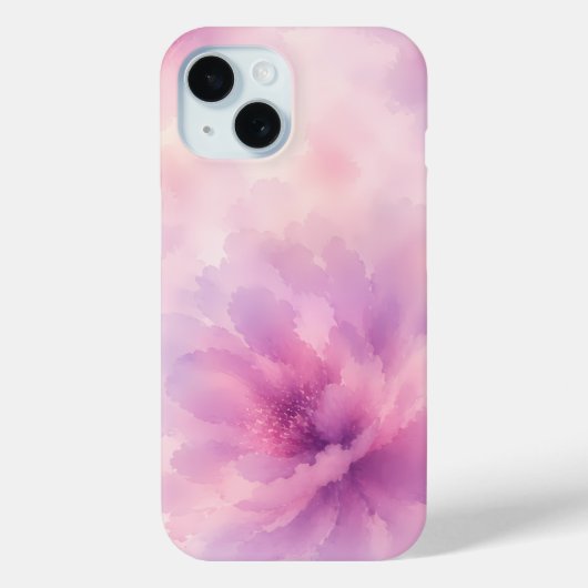 Waterverf Roze Lavendelbloesem Abstract Case-Mate iPhone Case (Achterkant)