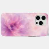 Waterverf Roze Lavendelbloesem Abstract Case-Mate iPhone Case (Achterkant (horizontaal))