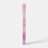 Waterverf Roze Lavendelbloesem Abstract iPhone 15 Case (Linkerkant)