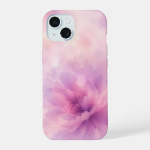 Waterverf Roze Lavendelbloesem Abstract iPhone 15 Case