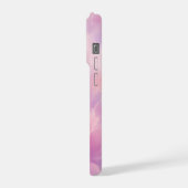 Waterverf Roze Lavendelbloesem Abstract iPhone Hoesje (Linkerkant)