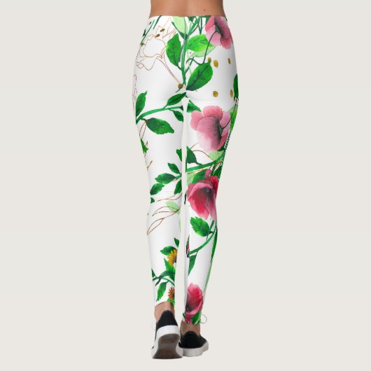 waterverf roze leggings (Achterkant)