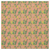 Waterverf roze lemonfruitpatroon stof (Swatch)