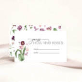 Waterverf roze Lila ventilator Vrijgezellenfeest g Informatiekaartje