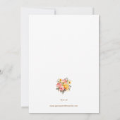 Waterverf roze limonade bruiloft uitnodiging (Achterkant)