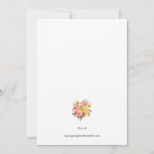 Waterverf roze limonade bruiloft uitnodiging (Achterkant)