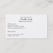 Waterverf roze lippen lippenstiftekenvorming visitekaartje (Achterkant)