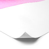 Waterverf roze lippen maken make-up poster (Hoek)