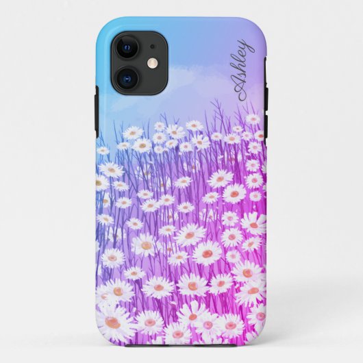 Waterverf roze maaltijd - aangepaste naam Case-Mate iPhone case (Achterkant)