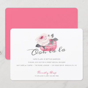 Waterverf Roze Macaron Vrijgezellenfeest Kaart