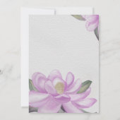 Waterverf Roze Magnolia 50ste verjaardag Kaart (Achterkant)