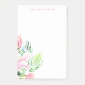 Waterverf Roze Magnolia Flower Persoonlijk Post-it® Notes (Voorkant)