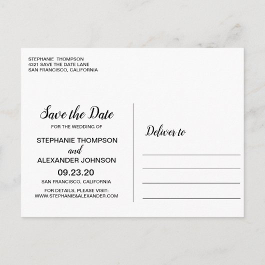 Waterverf Roze Magnolia Flowers Aankondigingskaart (Achterkant)