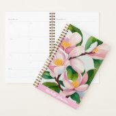 Waterverf Roze Magnolia Moderne kunst Planner (Display)