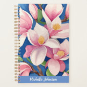Waterverf Roze Magnolia Moderne kunst Planner (Voorkant)