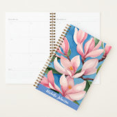 Waterverf Roze Magnolia Moderne kunst Planner (Display)