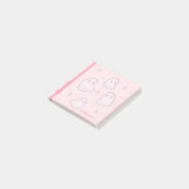Waterverf Roze Meisjes Ghost Naam Opmerkingen Post-it® Notes (Schuin)
