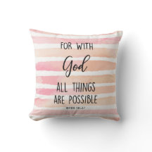 waterverf roze met God alles is mogelijk