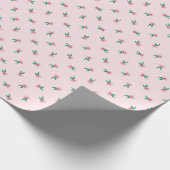 Waterverf Roze Mini Ditsy Bloemenpatroon Cadeaupapier (Hoek)