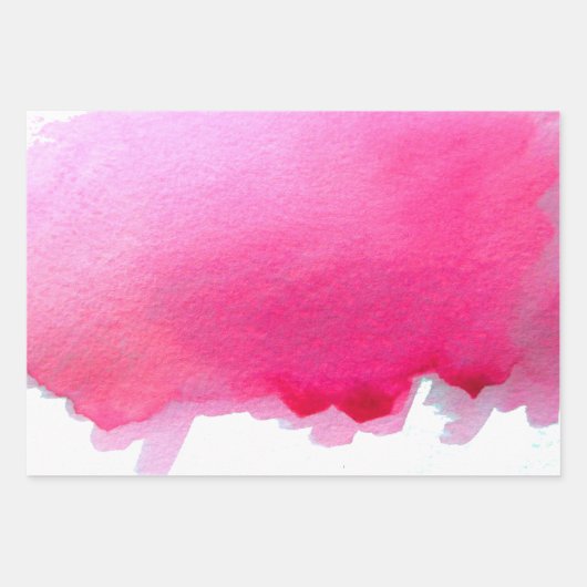 Waterverf roze mode parfumflesje schattig inpakpapier vel (Voorkant 3)