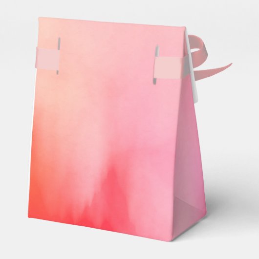 Waterverf Roze Monogram Huwelijksgunst Bedankdoosjes (Achterkant)