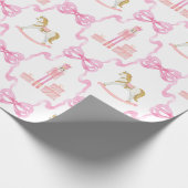 Waterverf Roze Notenkraker en Bogen Cadeaupapier (Hoek)