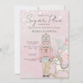 waterverf Roze Nutkraker Baby shower Kerstmis Kaart (Voorkant)