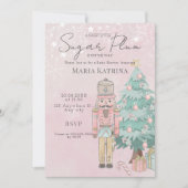 waterverf Roze Nutkraker Baby shower Kerstmis Kaart (Voorkant)