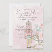 waterverf Roze Nutkraker Baby shower Kerstmis Kaart (Voorkant)