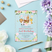 Waterverf Roze Oerwouden Veerdag Acryl Uitnodigingen (Insitu (Huwelijk))