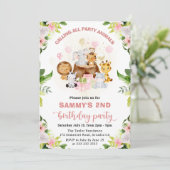 Waterverf Roze Oerwouden Veerdag Kaart (Staand voorkant)