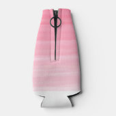 Waterverf Roze Ombre Feminine Monogram Flesjeskoeler (Achterkant)