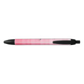 Waterverf Roze Ombre Feminine Monogram Zwarte Inkt Pen (Achterkant)