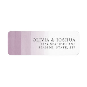 Waterverf Roze Ombre Trouw Retouradres Etiket