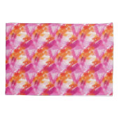 Waterverf Roze Oranje Abstract Kussensloop (Achterkant)