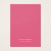 Waterverf roze Oranje achtergrond die Kaarten verd Visitekaartje (Achterkant)