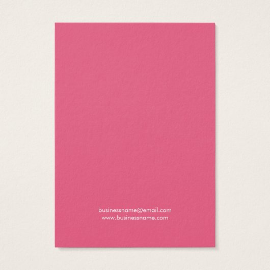 Waterverf roze Oranje achtergrond die Kaarten verd Visitekaartje (Achterkant)