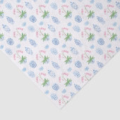 Waterverf roze orchidee blauw en witte gember pott tissuepapier (Detail)