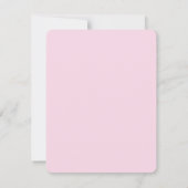 Waterverf Roze orchidee in blauwe pot Bedankkaart (Achterkant)