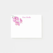 Waterverf roze orchideeën personaliseren post-it® notes (Voorkant)