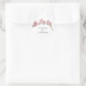 Waterverf Roze Orchideeën Tropical Paradise Bruilo Ronde Sticker (Tas)