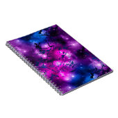 Waterverf Roze, Paars en Blauwe Melkweg Notitieboek (Rechterzijde)