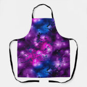 Waterverf Roze, Paars en Blauwe Melkweg Schort (Voorkant)