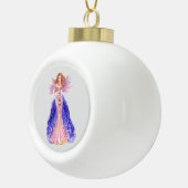 Waterverf roze paarse engel prinses Ornamenten (Rechts)