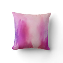 Waterverf Roze Paarse Positieve Ruimte Kussens