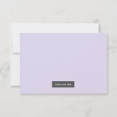 Waterverf Roze Paarse Splash Bedankkaart (Achterkant)