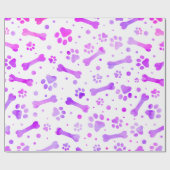 Waterverf roze Paarse verf Cadeaupapier (Vlak)