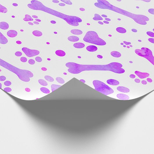 Waterverf roze Paarse verf Cadeaupapier (Hoek)