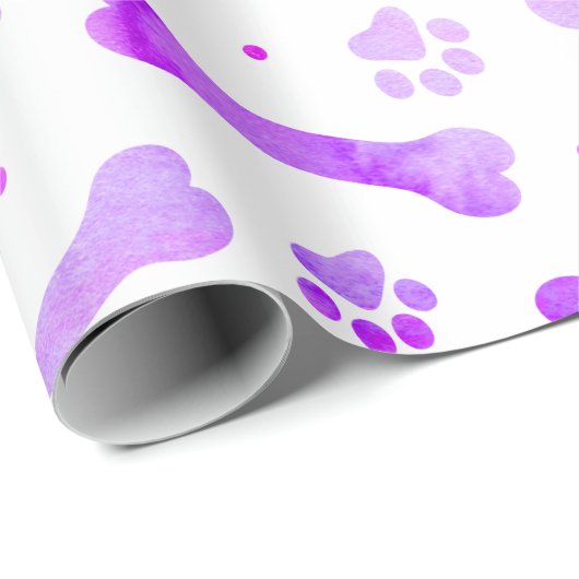 Waterverf roze Paarse verf Cadeaupapier (Rol Hoek)